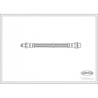 Flexible de frein CORTECO 19034294