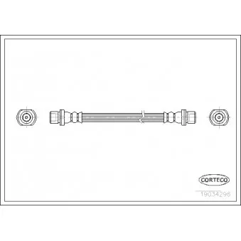Flexible de frein CORTECO 19034296
