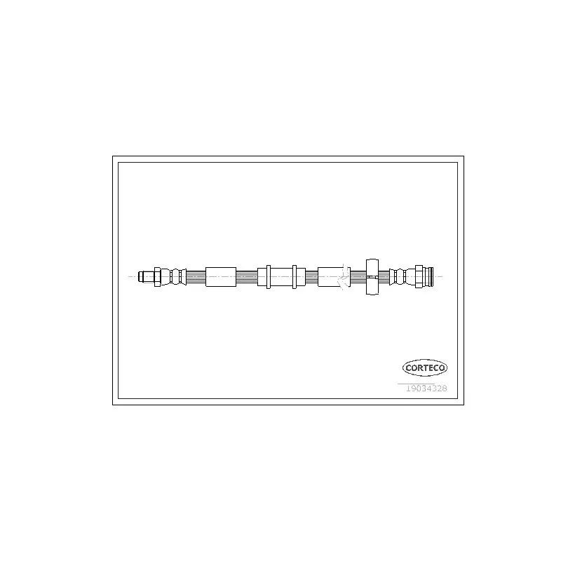 Flexible de frein CORTECO 19034328