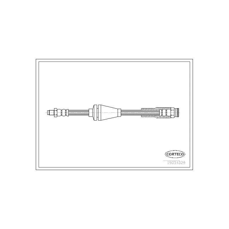 Flexible de frein CORTECO 19034329