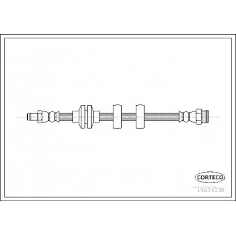 Flexible de frein CORTECO 19034338