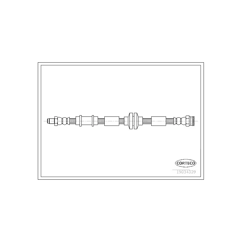 Flexible de frein CORTECO 19034339