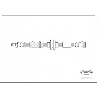 Flexible de frein CORTECO 19034340