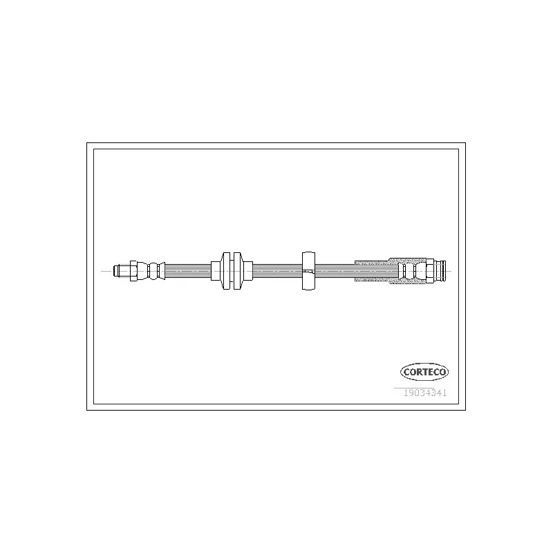 Flexible de frein CORTECO 19034341