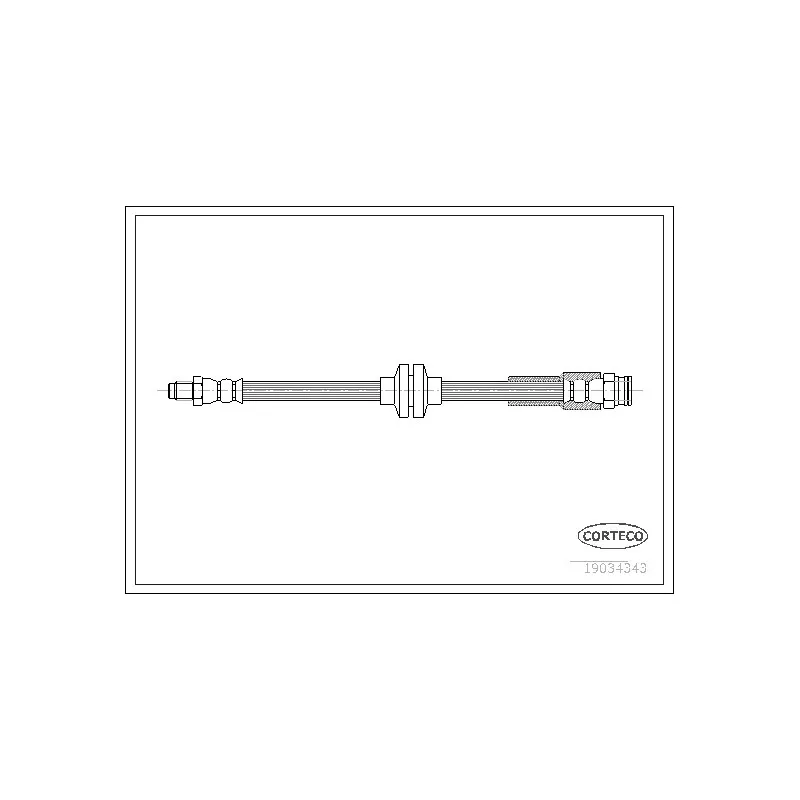 Flexible de frein CORTECO 19034343