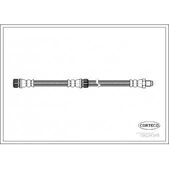 Flexible de frein CORTECO 19034345