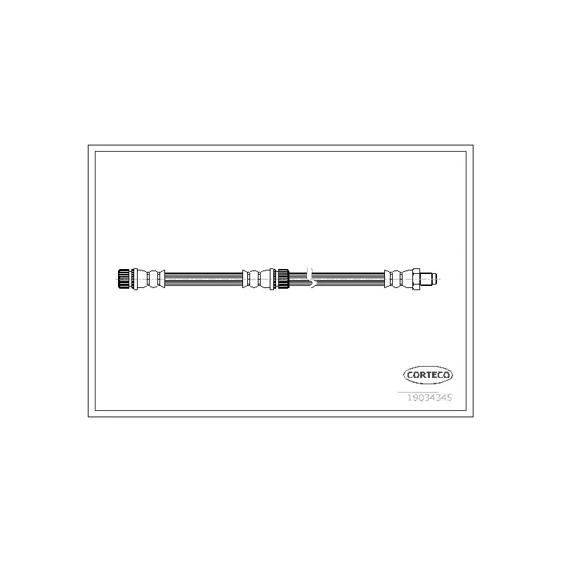 Flexible de frein CORTECO 19034345