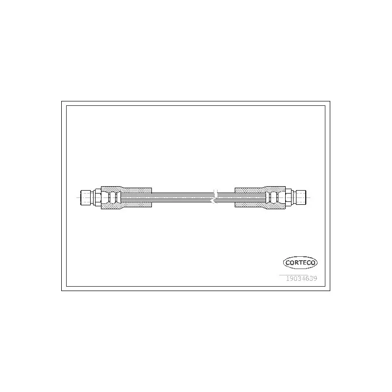 Flexible de frein CORTECO 19034639