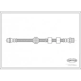Flexible de frein CORTECO 19034661
