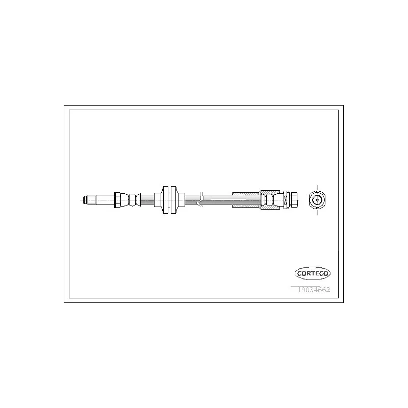 Flexible de frein CORTECO 19034662