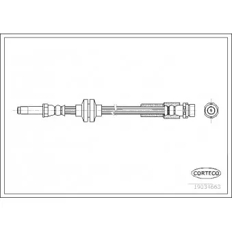 Flexible de frein CORTECO 19034663