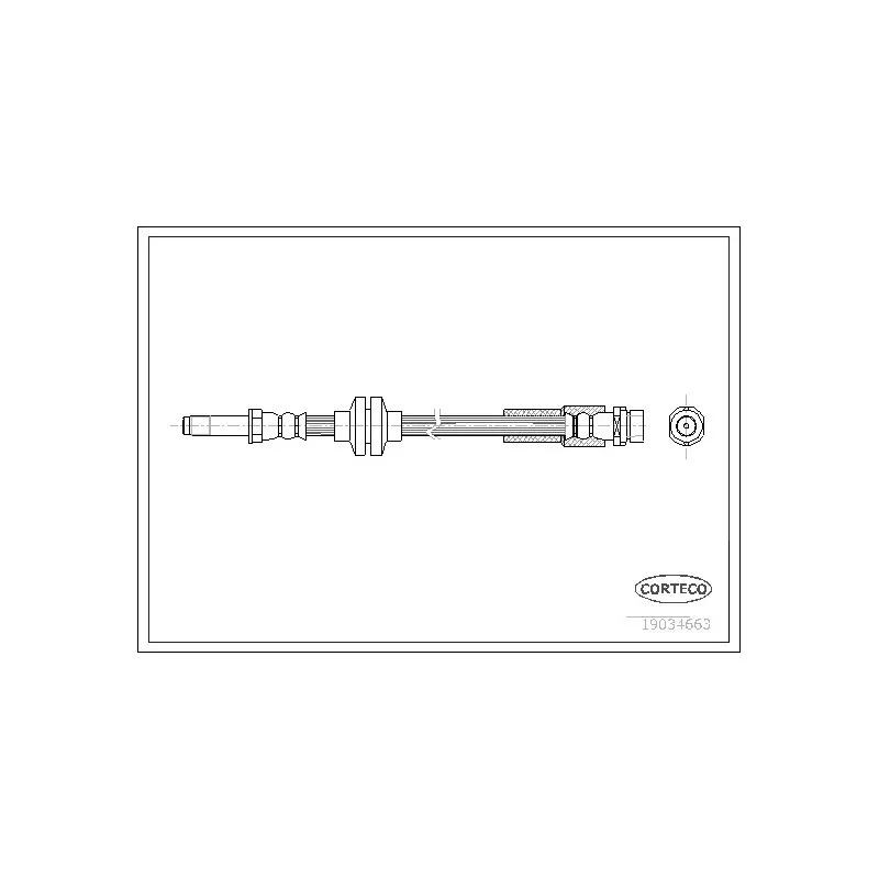 Flexible de frein CORTECO 19034663