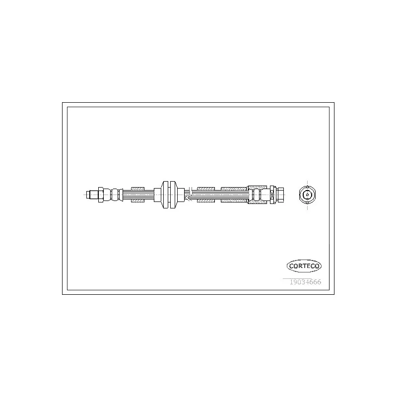 Flexible de frein CORTECO 19034666