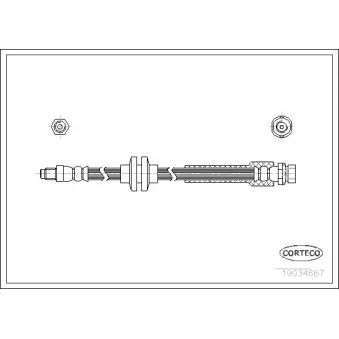 Flexible de frein CORTECO 19034667