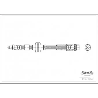 Flexible de frein CORTECO 19034668
