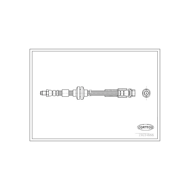Flexible de frein CORTECO 19034668