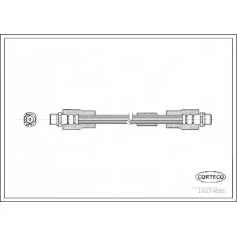 Flexible de frein CORTECO 19034685