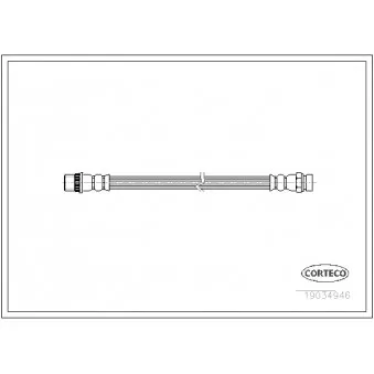Flexible de frein CORTECO 19034946