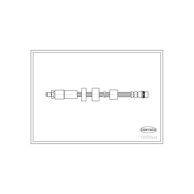 Flexible de frein CORTECO 19034948