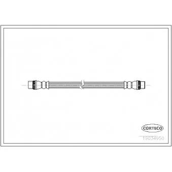 Flexible de frein CORTECO 19034950