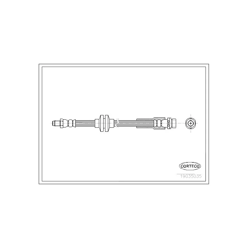 Flexible de frein CORTECO 19035035