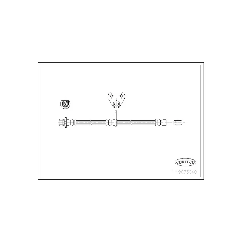 Flexible de frein CORTECO 19035040