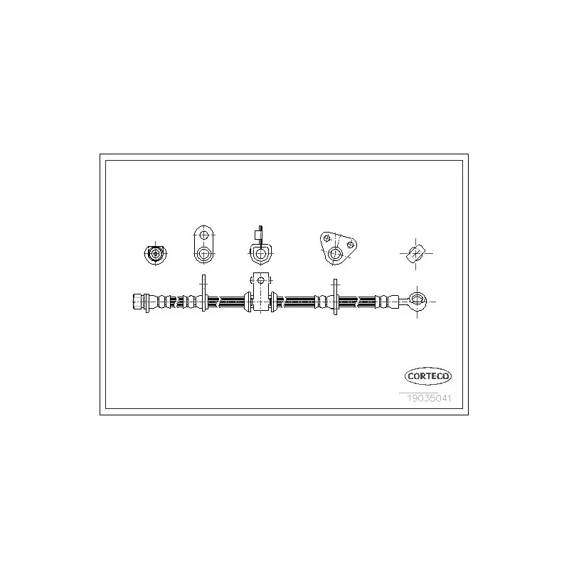 Flexible de frein CORTECO 19035041