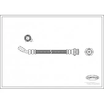 Flexible de frein CORTECO 19035051