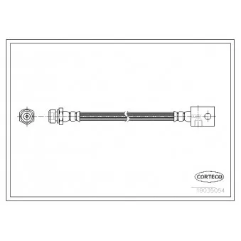 Flexible de frein CORTECO 19035054