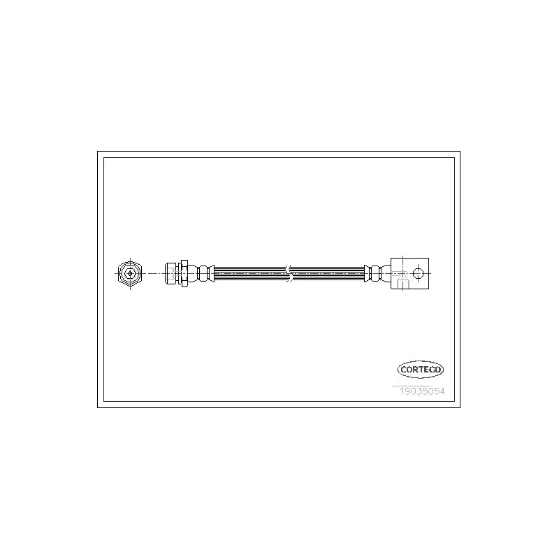 Flexible de frein CORTECO 19035054
