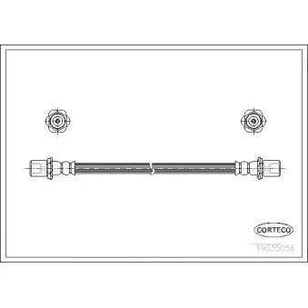 Flexible de frein CORTECO 19035056
