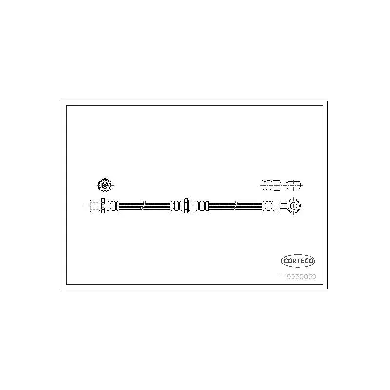 Flexible de frein avant droit CORTECO 19035059