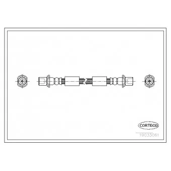 Flexible de frein CORTECO 19035061