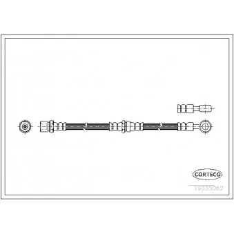 Flexible de frein CORTECO 19035062