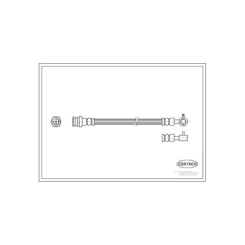 Flexible de frein avant droit CORTECO 19035067