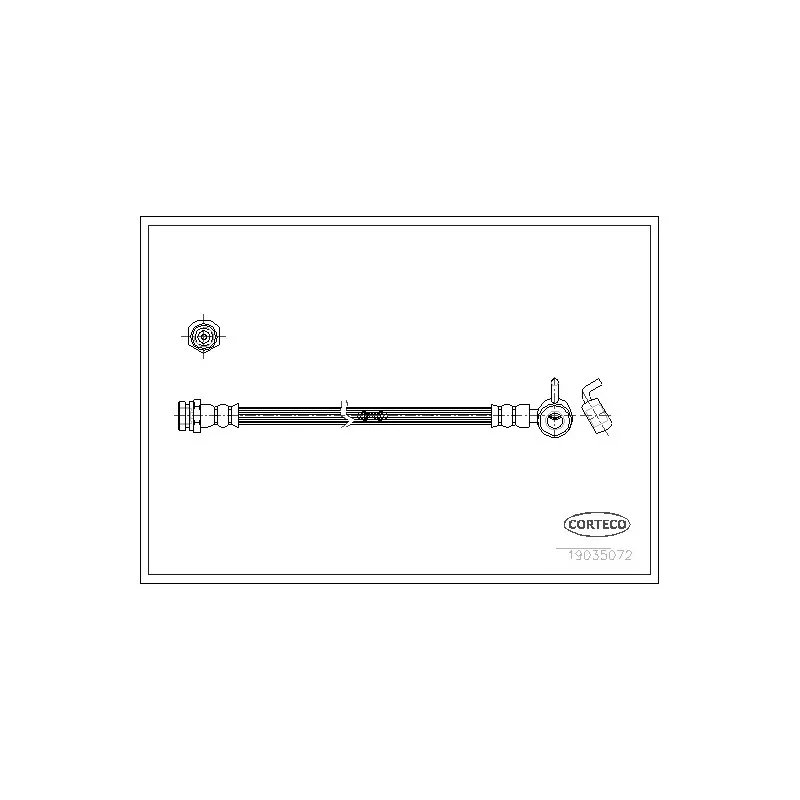 Flexible de frein avant gauche CORTECO 19035072