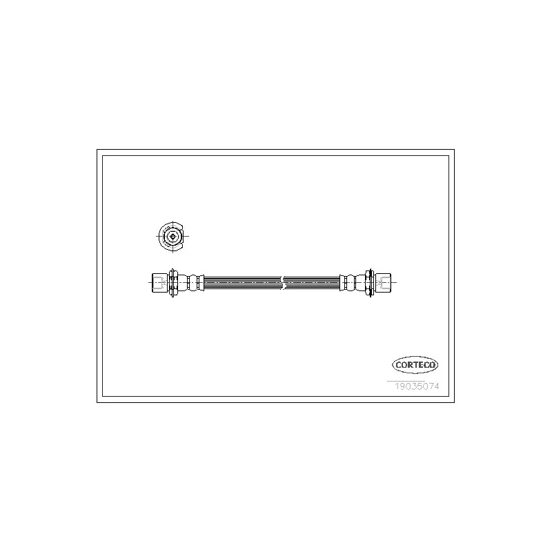 Flexible de frein CORTECO 19035074