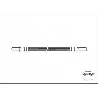 Flexible de frein CORTECO 19035083