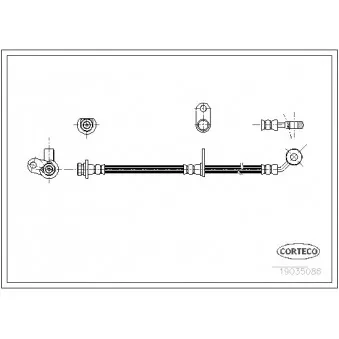 Flexible de frein CORTECO 19035086