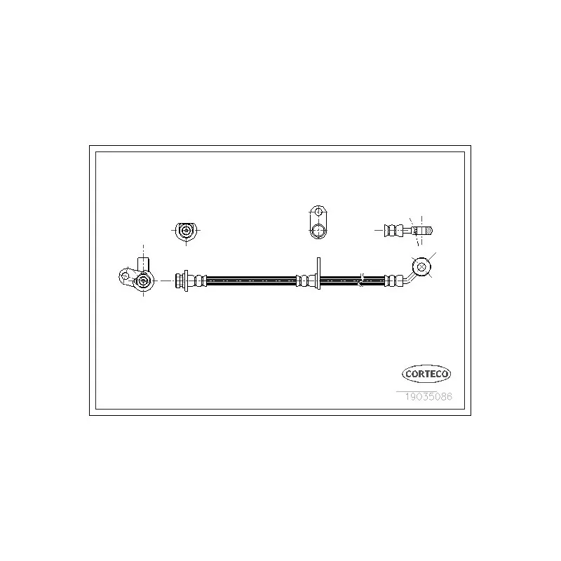 Flexible de frein CORTECO 19035086