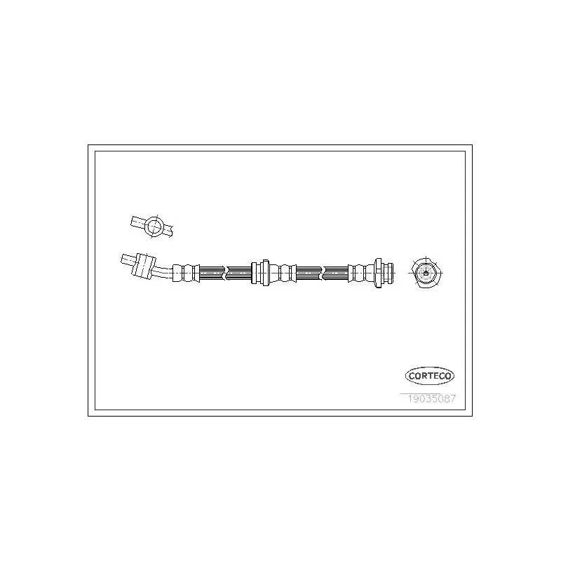 Flexible de frein avant droit CORTECO 19035087