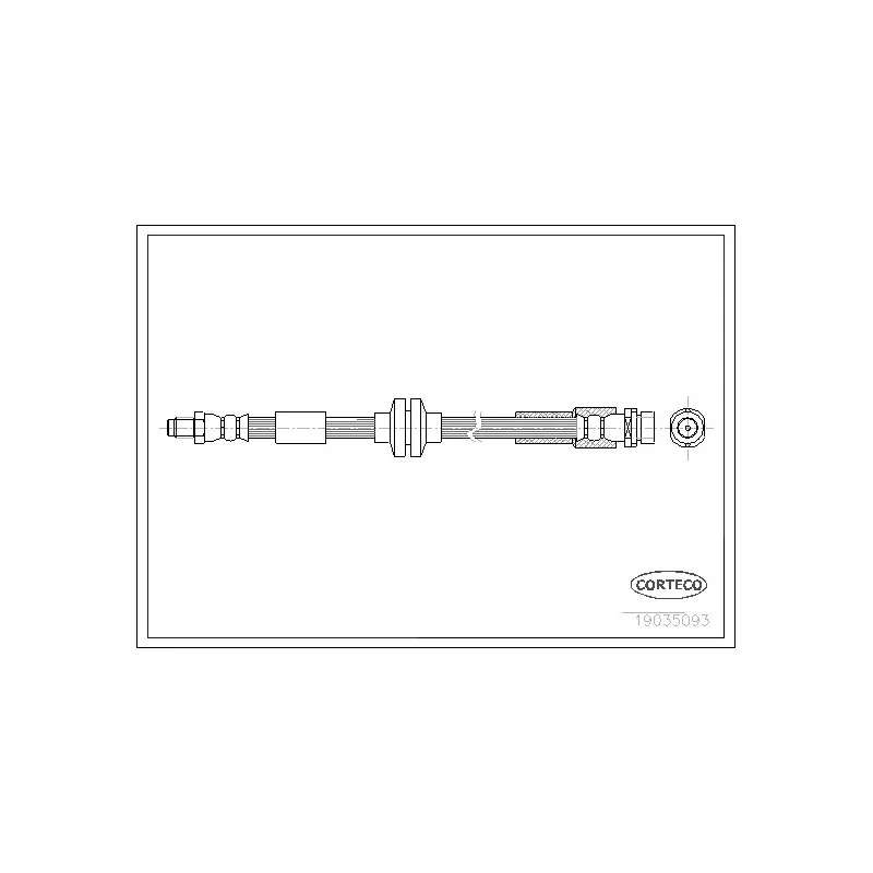 Flexible de frein CORTECO 19035093