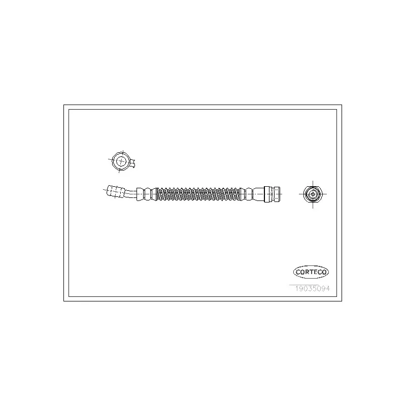 Flexible de frein CORTECO 19035094