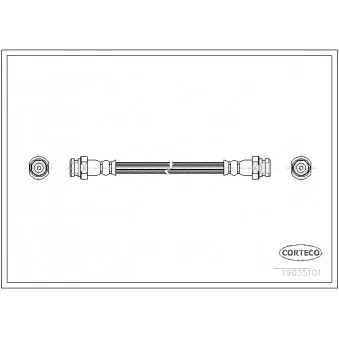 Flexible de frein CORTECO 19035101