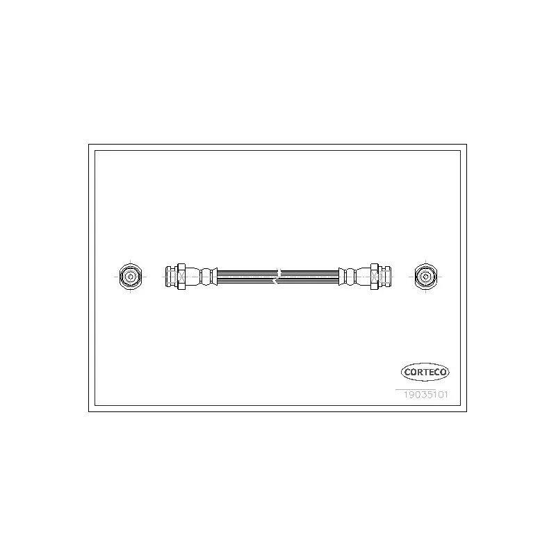 Flexible de frein CORTECO 19035101