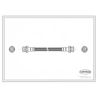 Flexible de frein CORTECO 19035103