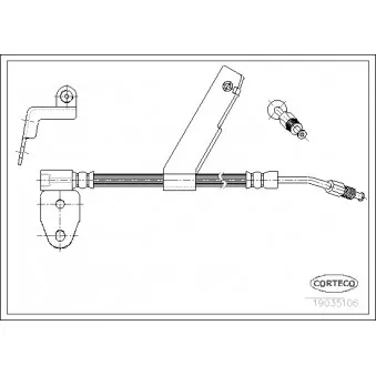 Flexible de frein CORTECO 19035106