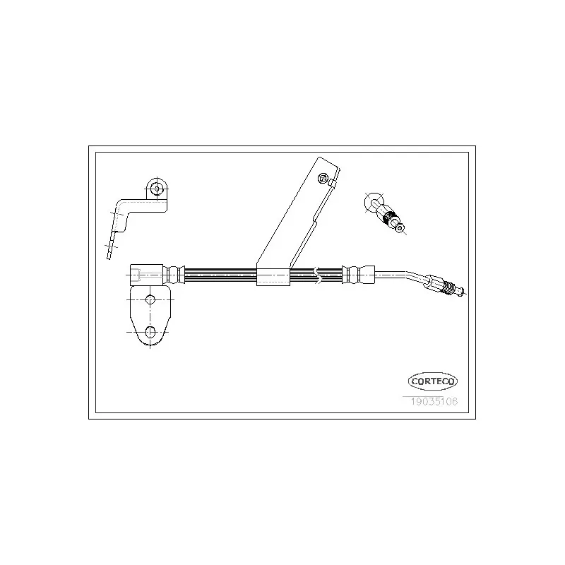 Flexible de frein CORTECO 19035106