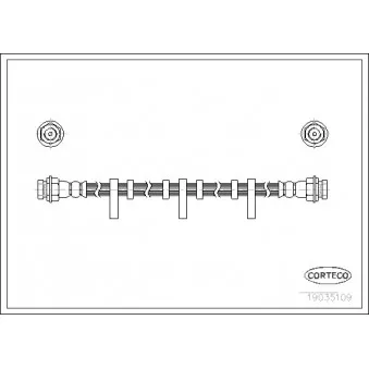 Flexible de frein CORTECO 19035109
