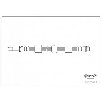 Flexible de frein CORTECO 19035114